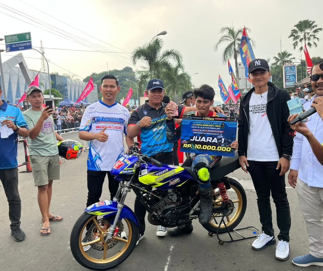 Mahatama Karya Open Road Race 2025 Sukses Digelar, Ribuan Penonton Padati Sirkuit Alun-Alun Pandeglang