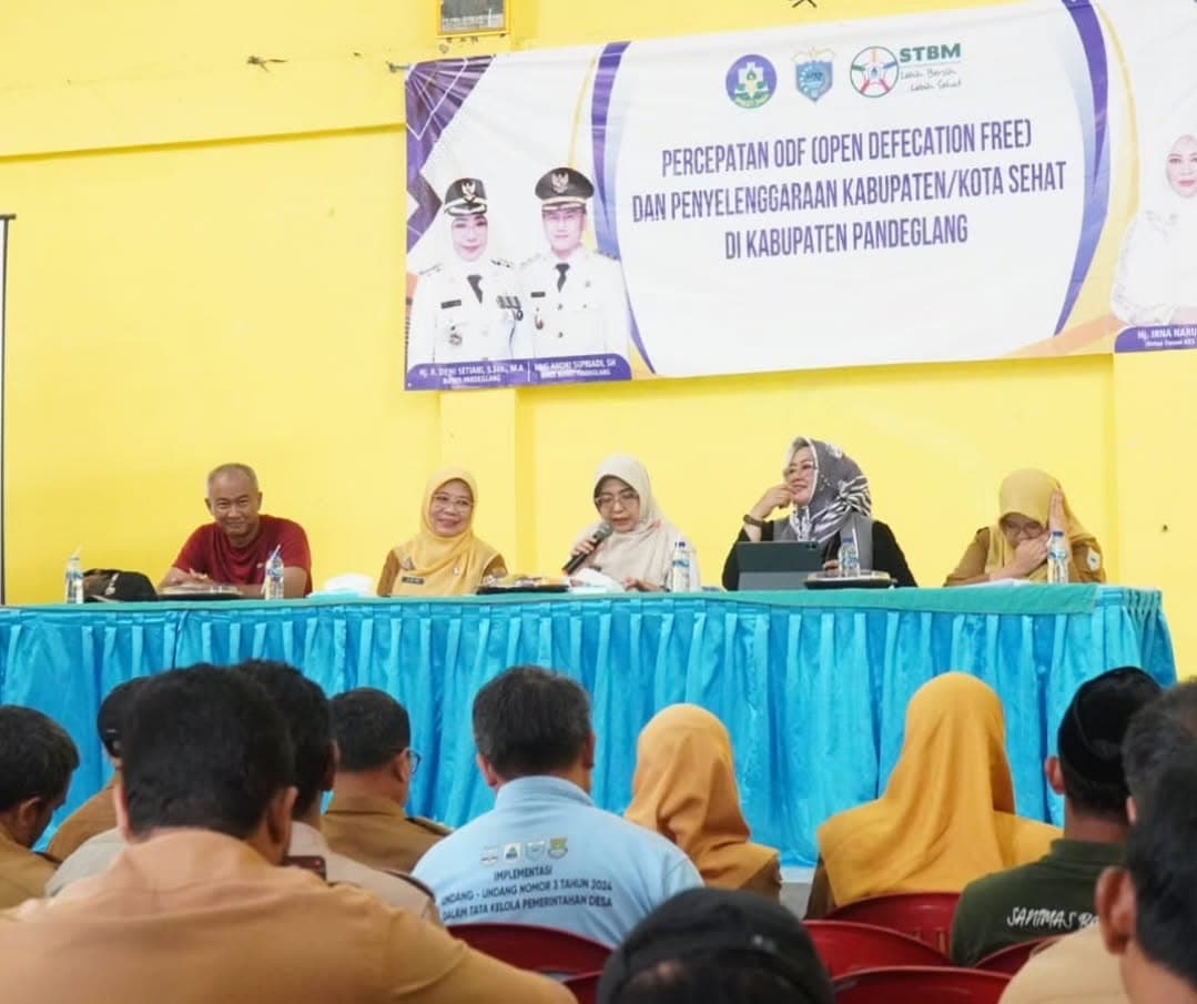 ODF di Pandeglang Makin Meningkat Bupati Dewi  Mengajak  Masyarakat Untuk Bersih Bersama