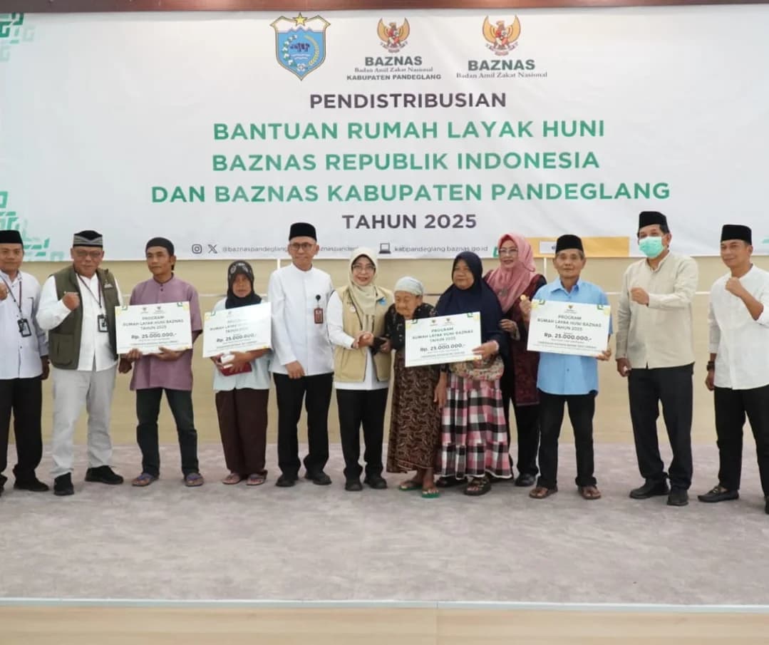 Pendistribusian Bantuan Baznas RI Program Bantuan Rumah Layak Huni Baznas untuk Kabupaten Pandeglang