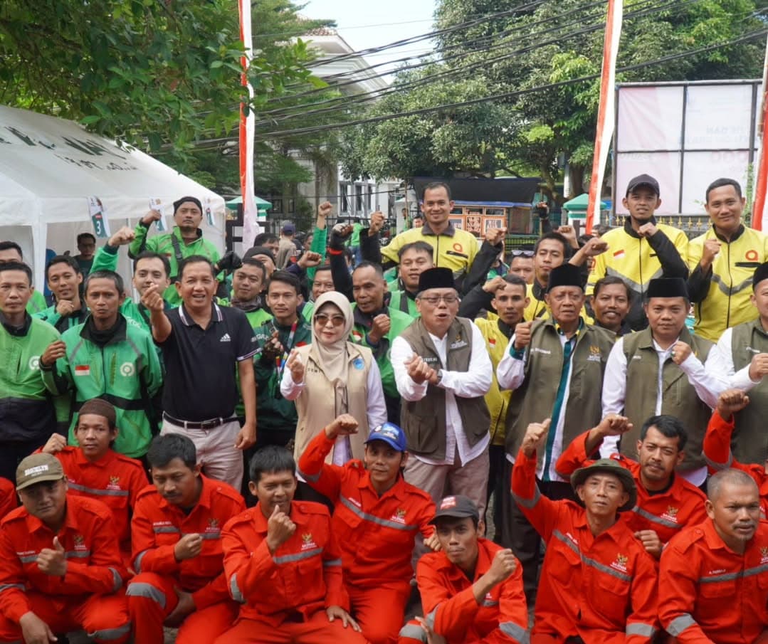 Bupati Pandeglang Hadiri Acara Baznas, 200 Ojol dan Opang Dapat Service Motor dan Ganti Oli Gratis