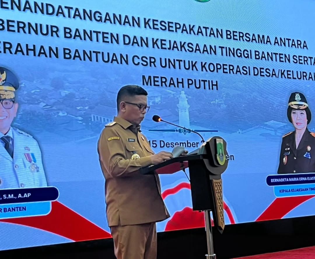 Wakil Bupati Pandeglang Hadiri Penandatanganan Kesepakatan Percepatan Pembangunan Koperasi Merah Putih di Banten