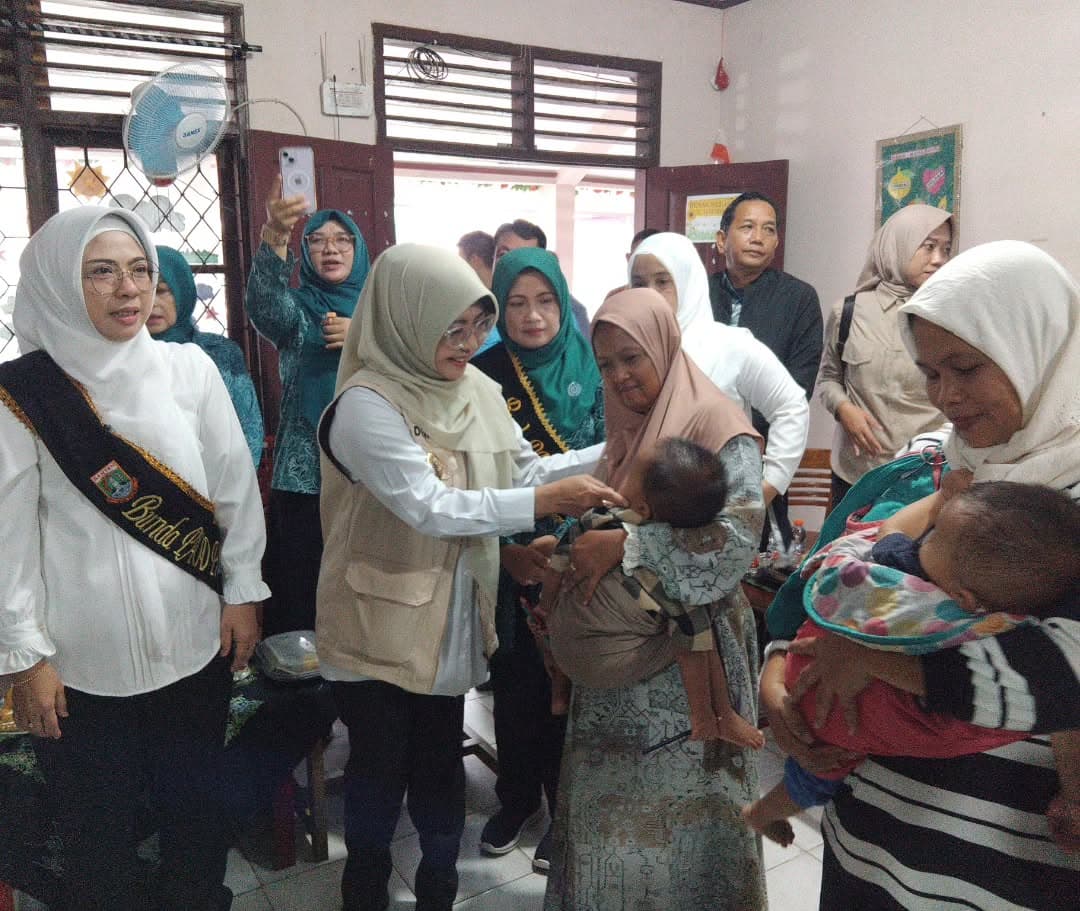 Bupati Pandeglang Dampingi Istri Gubernur Banten Kunjungi TK Tunas Mekar