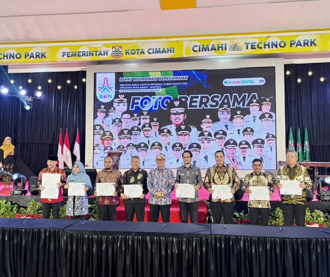 Bupati Pandeglang Hadiri Rakor Kepegawaian Wilayah Kerja Kantor Regional III BKN Tahun 2025