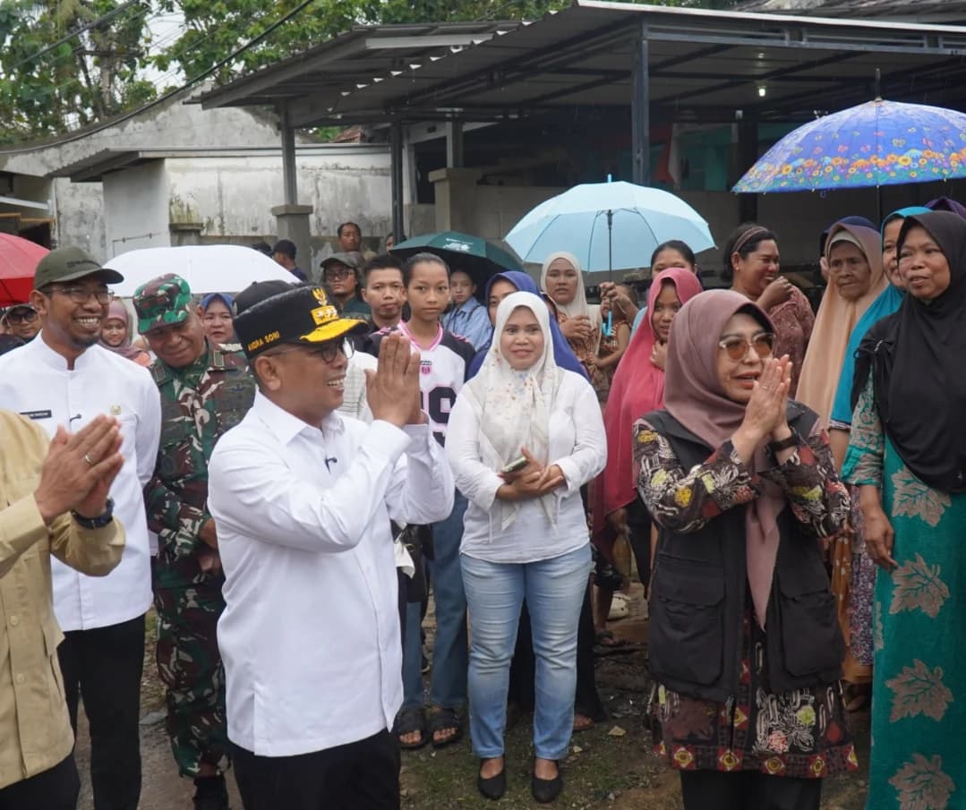 Monitoring Pembangunan Jalan Program Bang Andra di Ruas Cadasari - Kaduela